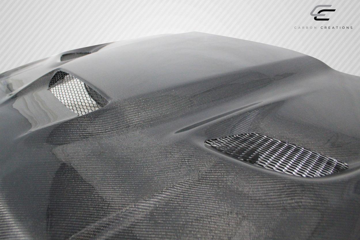 2005-2010 Jeep Grand Cherokee Carbon Creations Hellcat Look Carbon Fiber Hood - Image 5