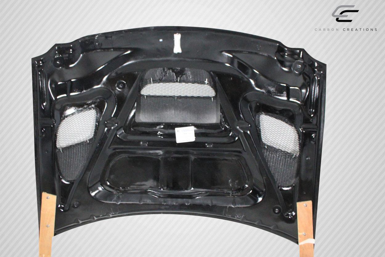 2005-2010 Jeep Grand Cherokee Carbon Creations Hellcat Look Carbon Fiber Hood - Image 6