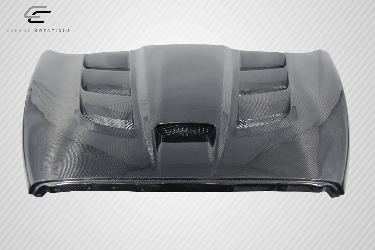 2002-2008 Dodge Ram Carbon Creations Viper Look Carbon Fiber Hood - Image 3
