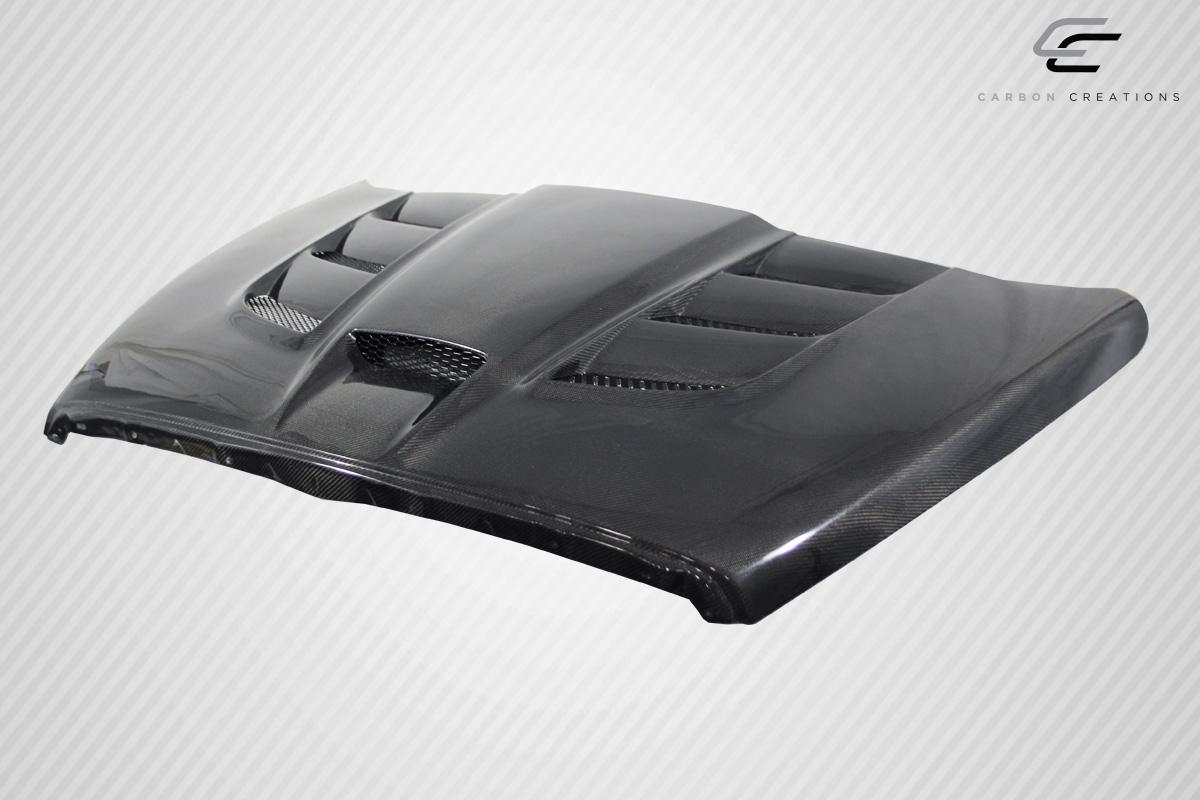 2002-2008 Dodge Ram Carbon Creations Viper Look Carbon Fiber Hood - Image 4