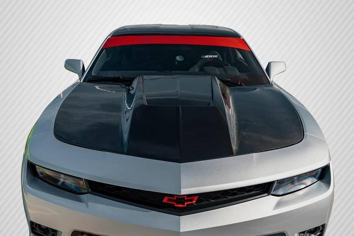 2010-2015 Chevrolet Camaro Carbon Creations Circuit Carbon Fiber Hood - Image 1