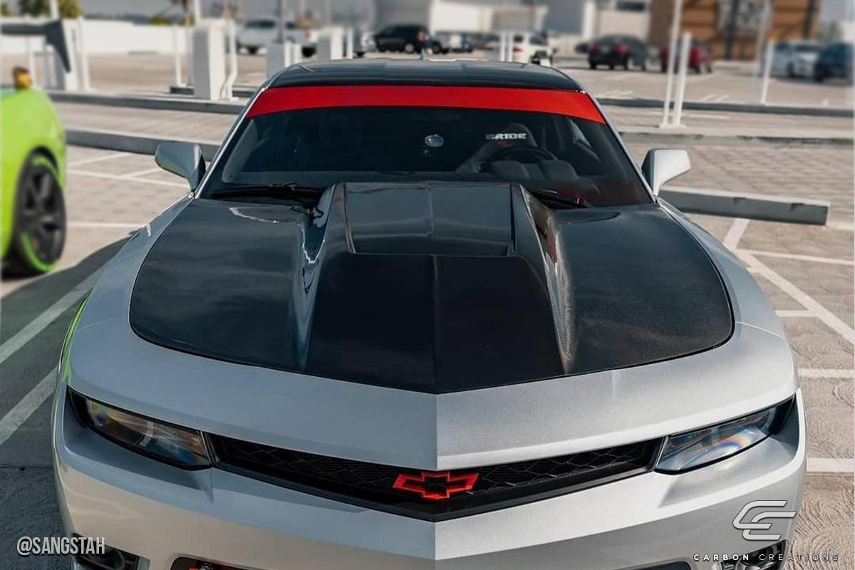 2010-2015 Chevrolet Camaro Carbon Creations Circuit Carbon Fiber Hood - Image 2