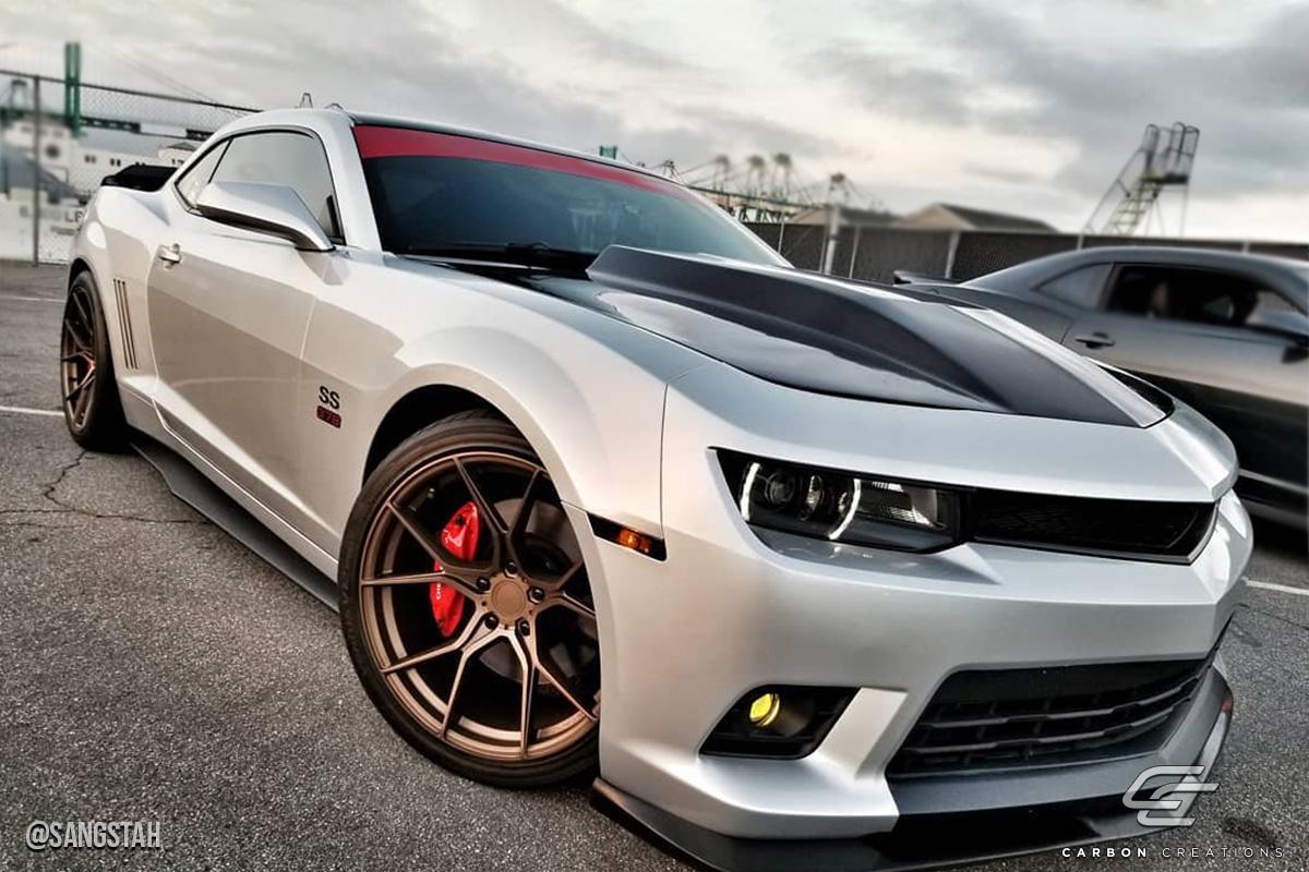 2010-2015 Chevrolet Camaro Carbon Creations Circuit Carbon Fiber Hood - Image 5