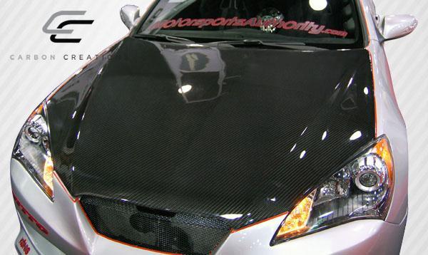 2010-2012 Hyundai Genesis Carbon Creations OEM Look Carbon Fiber Hood - Image 2