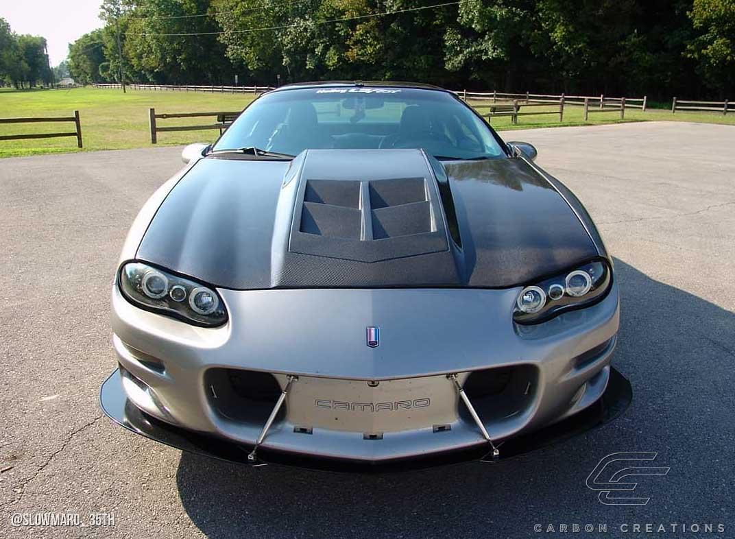 1998-2002 Chevrolet Camaro Carbon Creations ZL1 Look Carbon Fiber Hood - Image 2