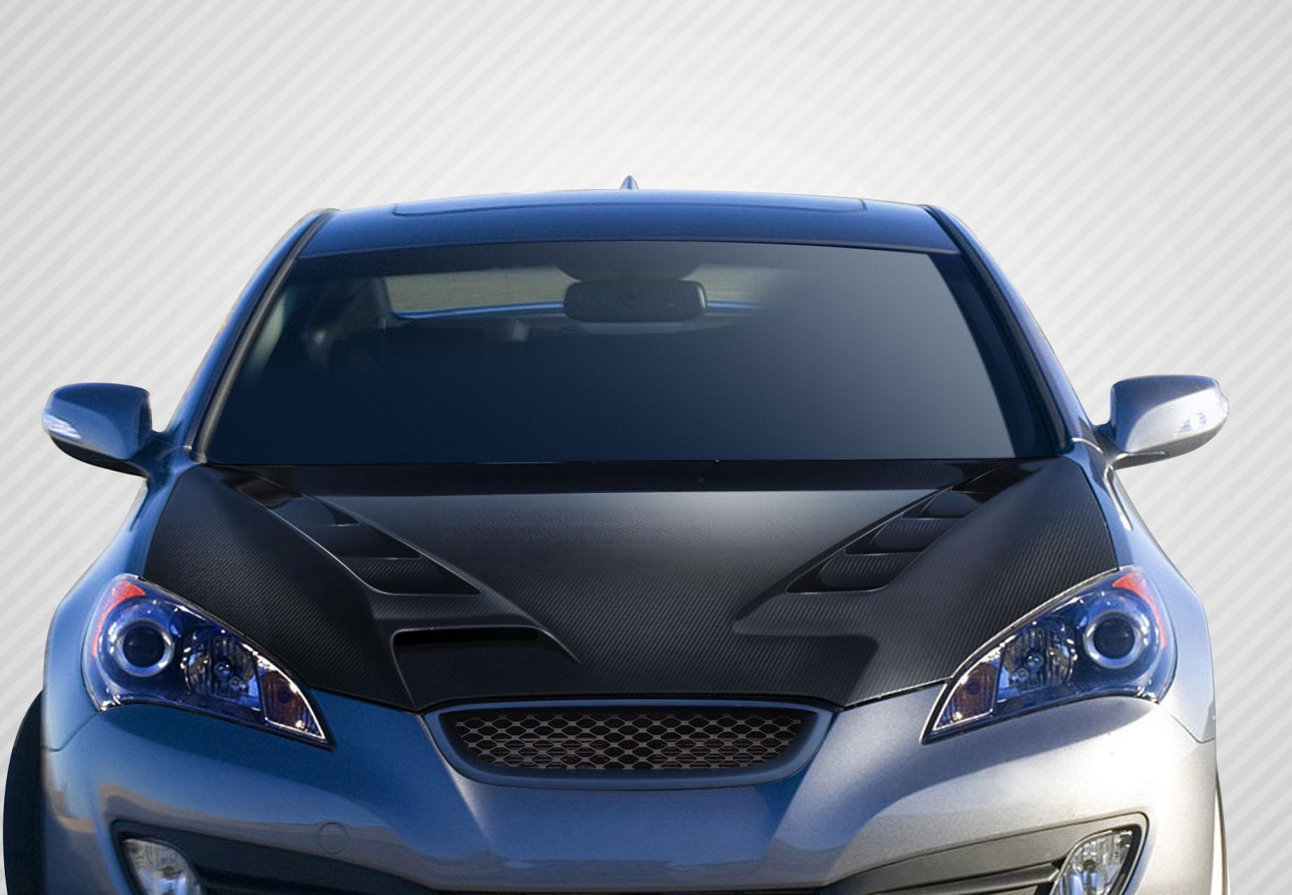 2010-2012 Hyundai Genesis Carbon Creations RS-1 Carbon Fiber Hood - Image 1