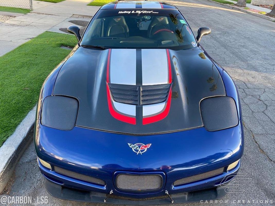 1997-2004 Chevrolet Corvette Carbon Creations Stingray Z Carbon Fiber Hood - Image 2
