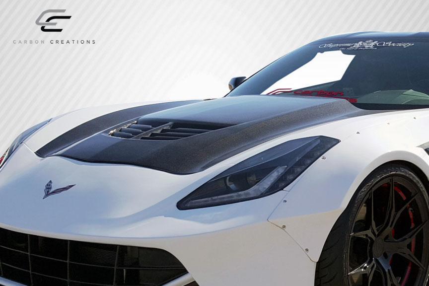 2014-2019 Chevrolet Corvette Carbon Creations Z06 Carbon Fiber Hood - Image 4
