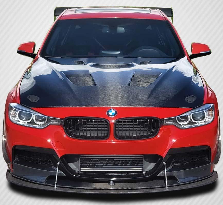 2012-2018 BMW 3 Series Carbon Creations Eros Version 1 Carbon Fiber Hood - Image 1