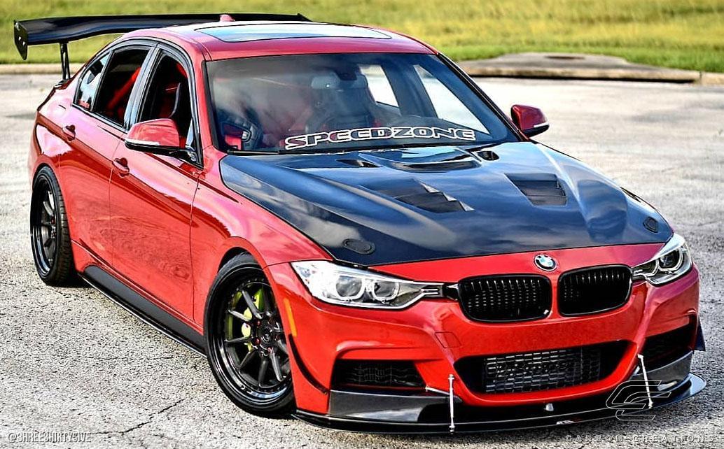 2012-2018 BMW 3 Series Carbon Creations Eros Version 1 Carbon Fiber Hood - Image 6