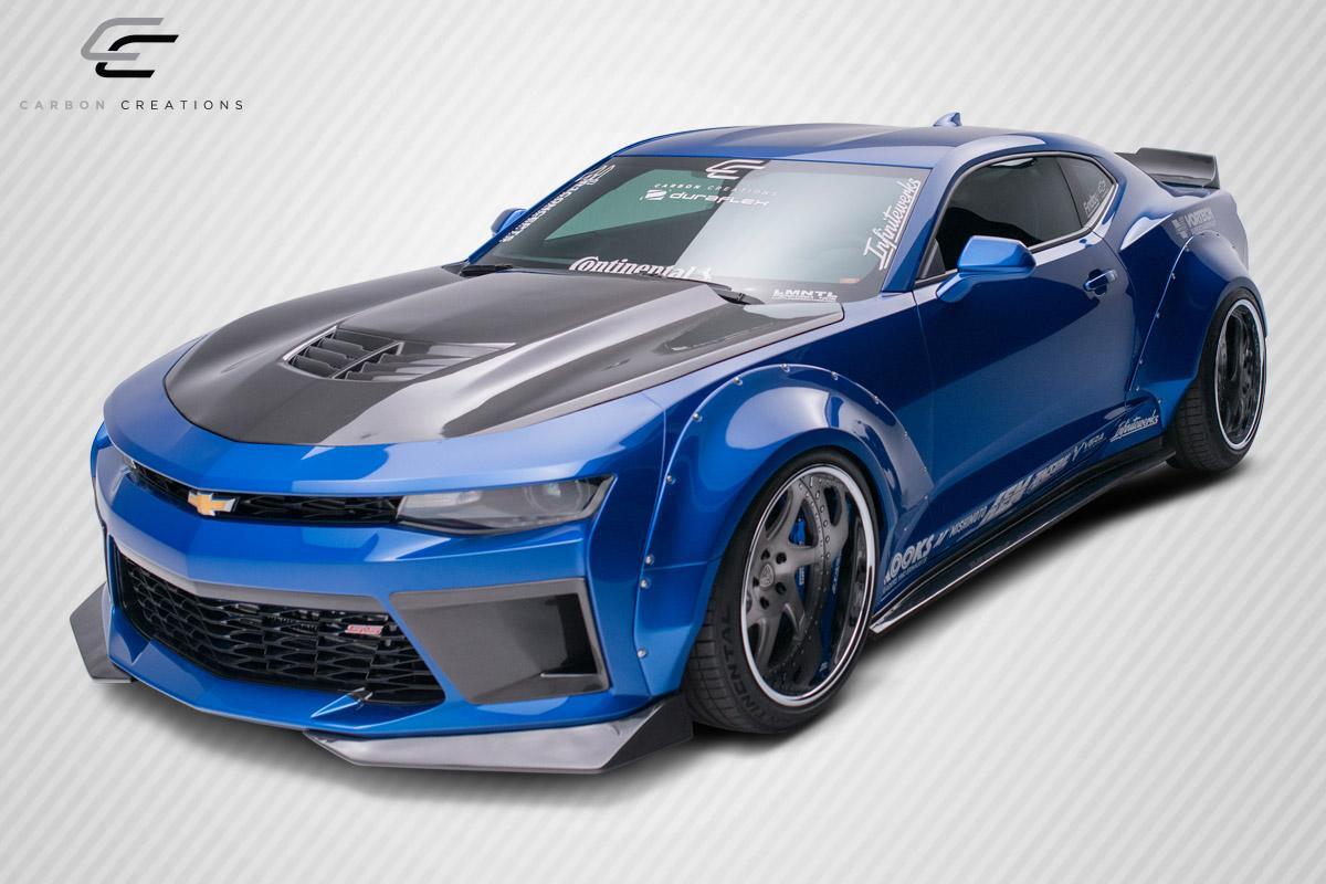 2016-2023 Chevrolet Camaro Carbon Creations Grid Carbon Fiber Hood - Image 5