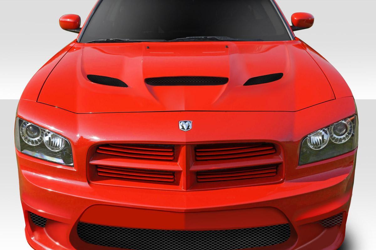 2006-2010 Dodge Charger Duraflex Hellcat Look Hood - Image 1