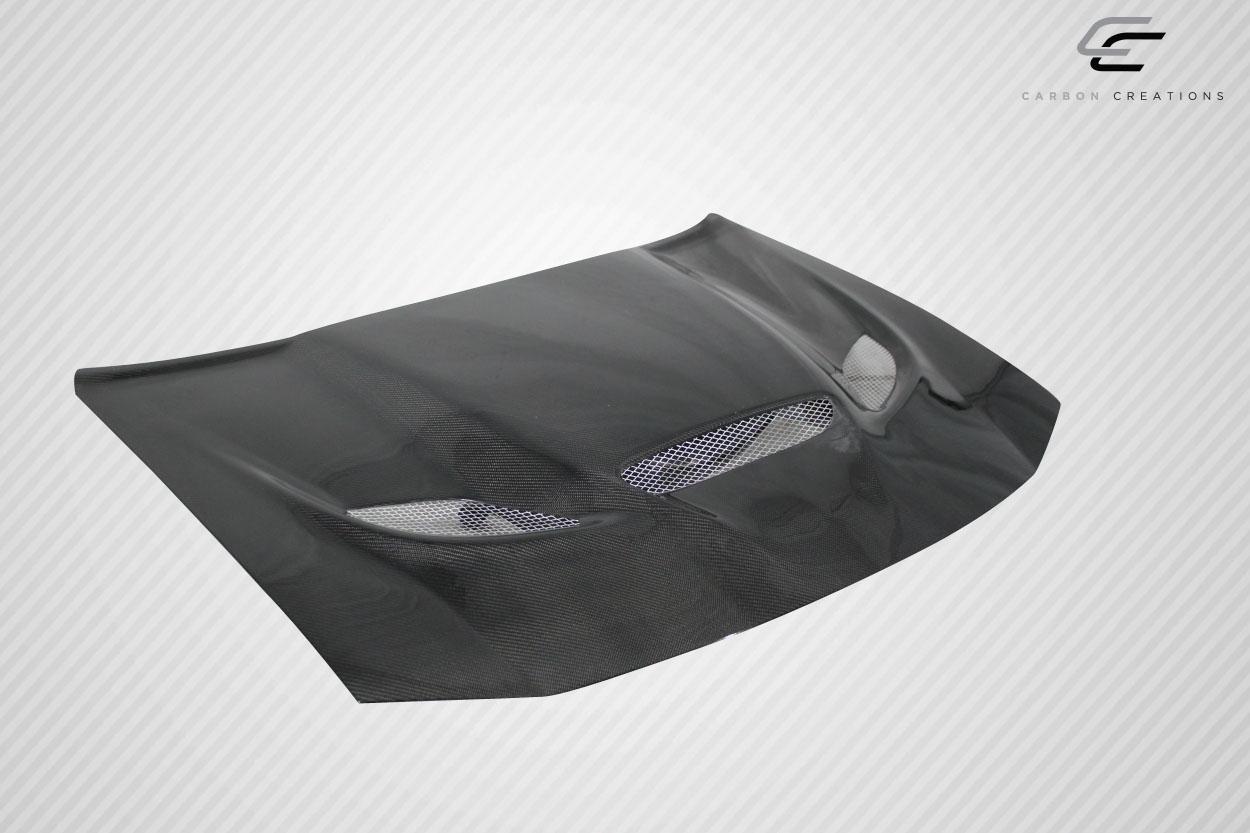 2006-2010 Dodge Charger Carbon Creations Hellcat Look Carbon Fiber Hood - Image 3