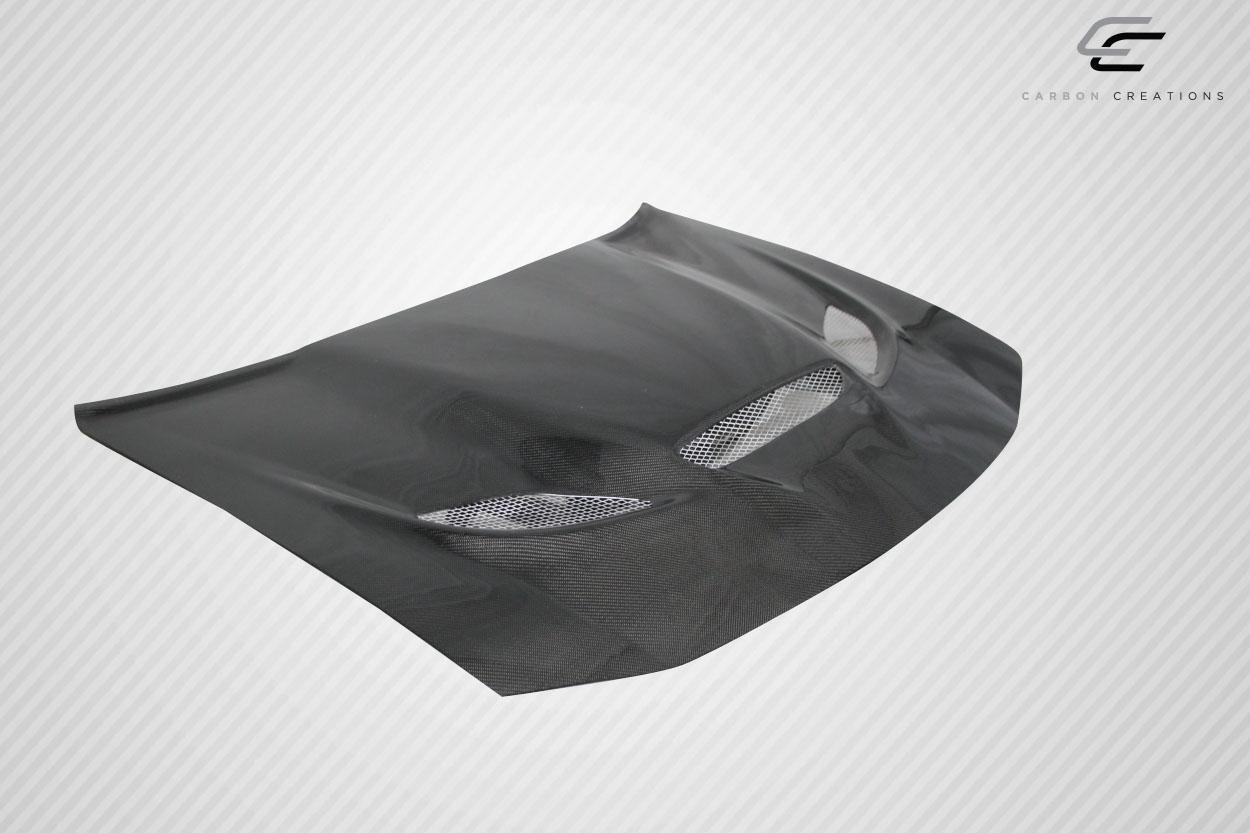 2006-2010 Dodge Charger Carbon Creations Hellcat Look Carbon Fiber Hood - Image 4