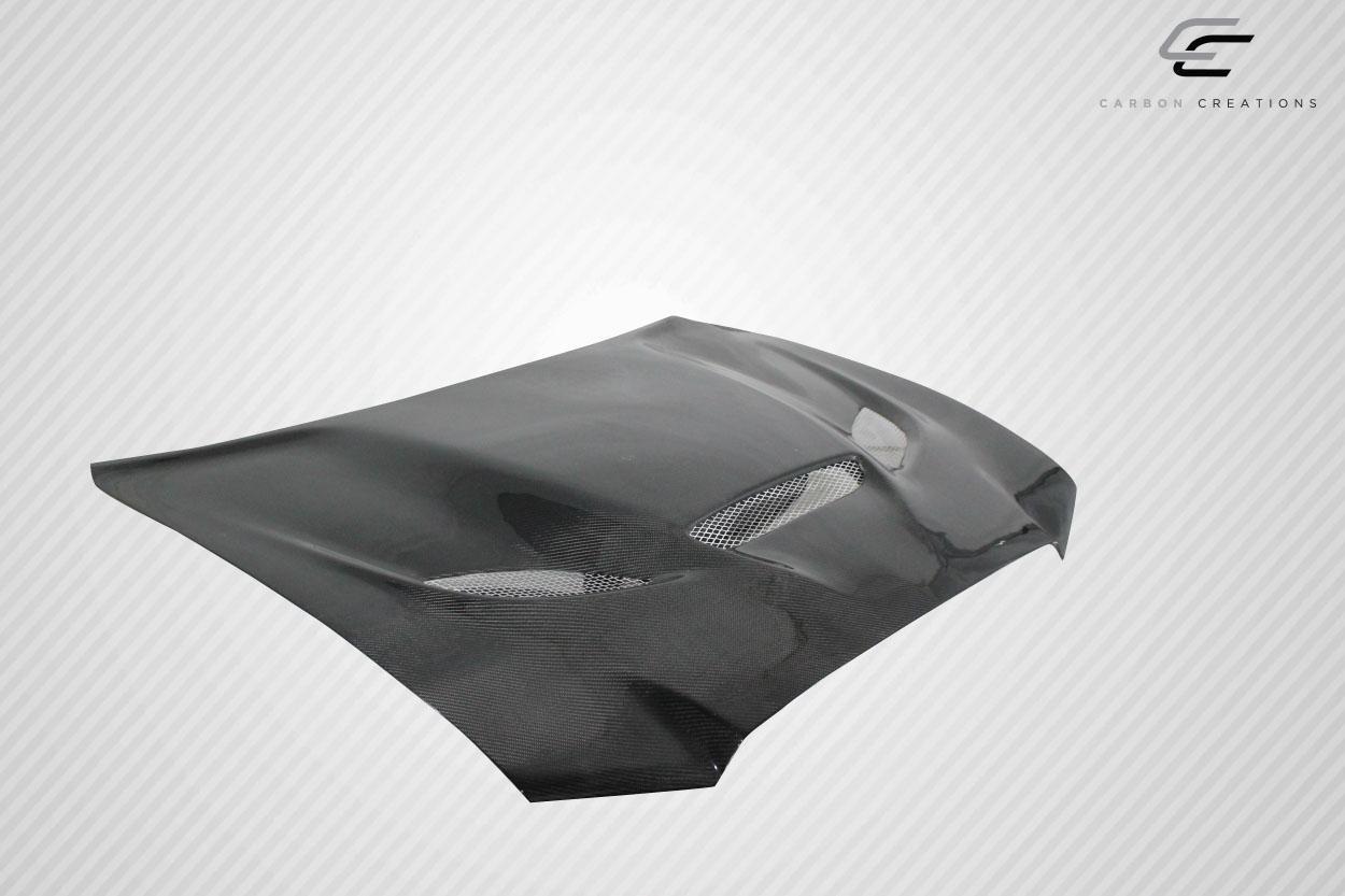 2011-2014 Dodge Charger Carbon Creations Hellcat Look Carbon Fiber Hood - Image 3