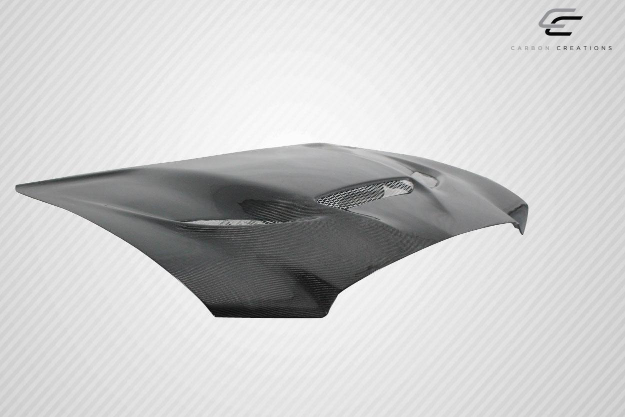 2011-2014 Dodge Charger Carbon Creations Hellcat Look Carbon Fiber Hood - Image 4