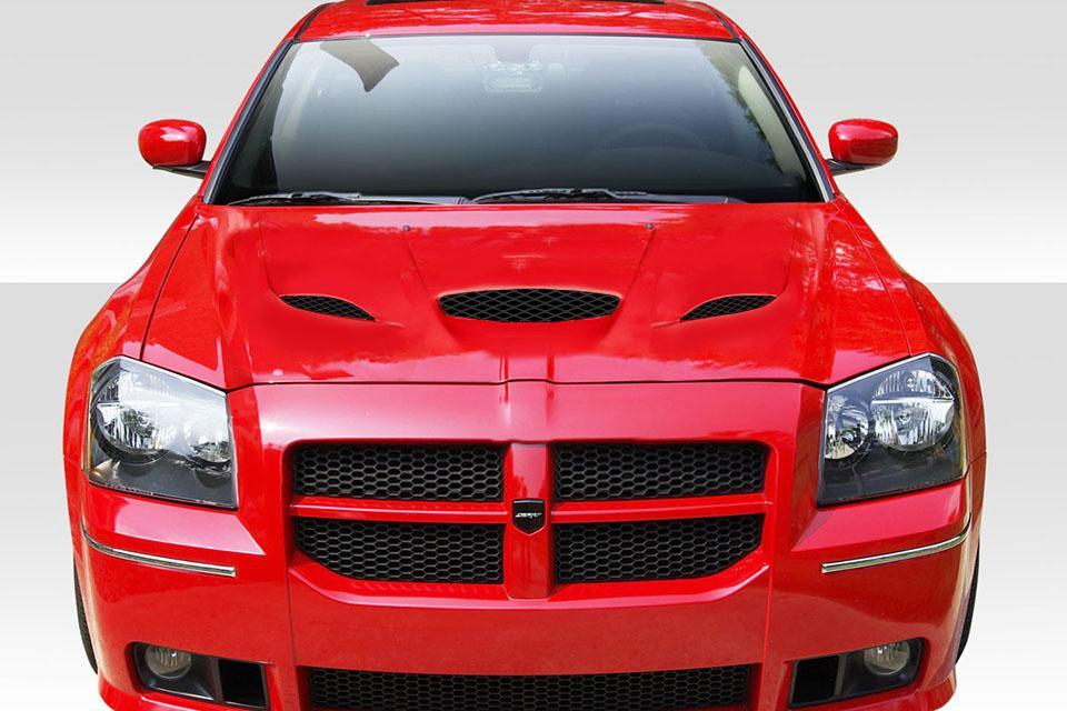 2005-2007 Dodge Magnum Duraflex Hellcat Look Hood - Image 1