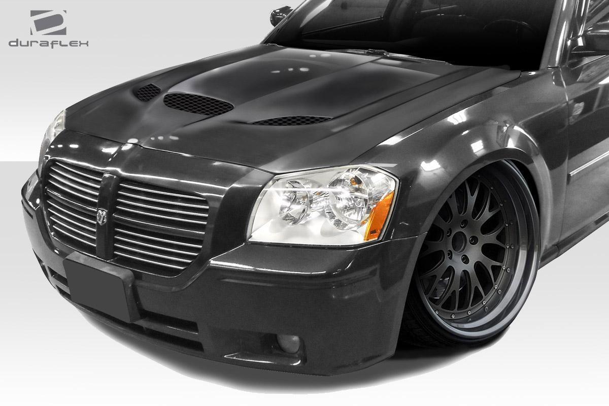 2005-2007 Dodge Magnum Duraflex Hellcat Look Hood - Image 2
