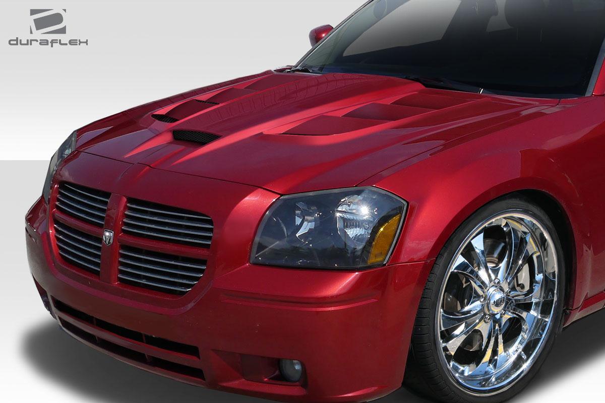2005-2007 Dodge Magnum Duraflex Viper Look Hood - Image 2