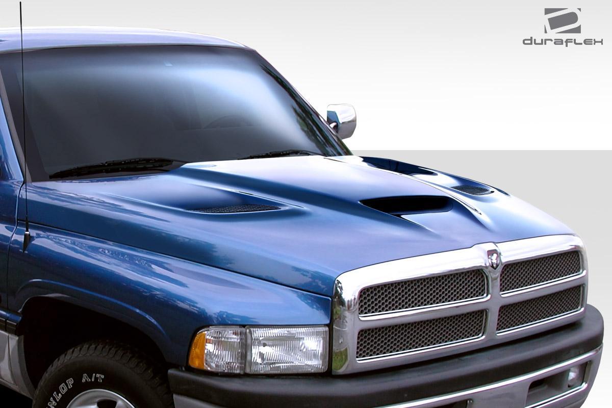 1994-2001 Dodge Ram Duraflex Hellcat Look Hood - Image 2