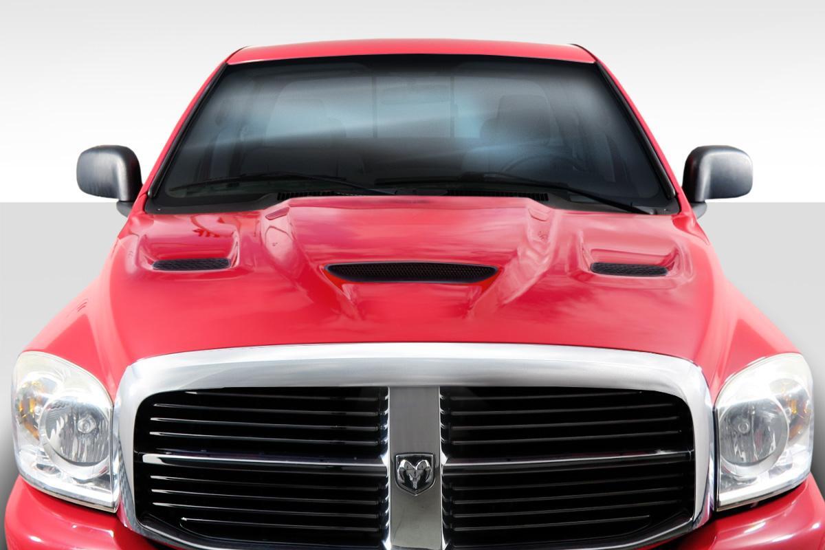 2002-2008 Dodge Ram Duraflex Hellcat Look Hood - Image 1