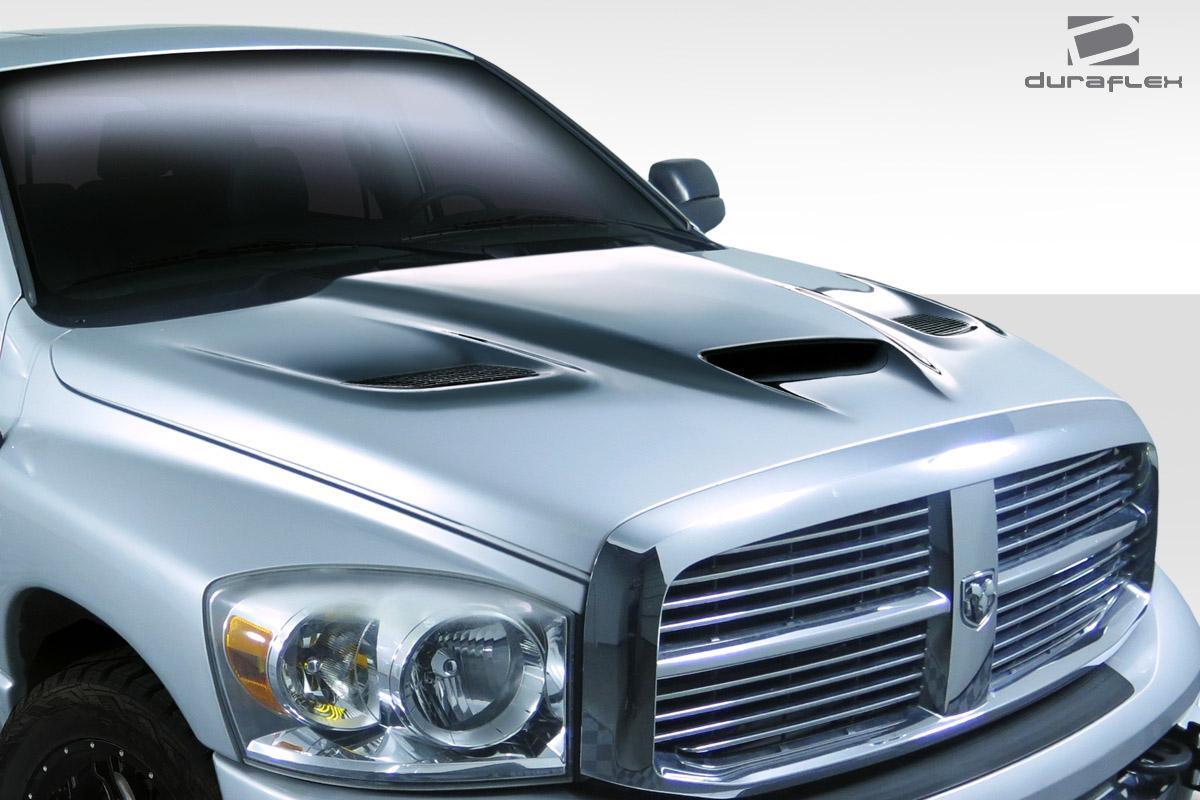 2002-2008 Dodge Ram Duraflex Hellcat Look Hood - Image 2