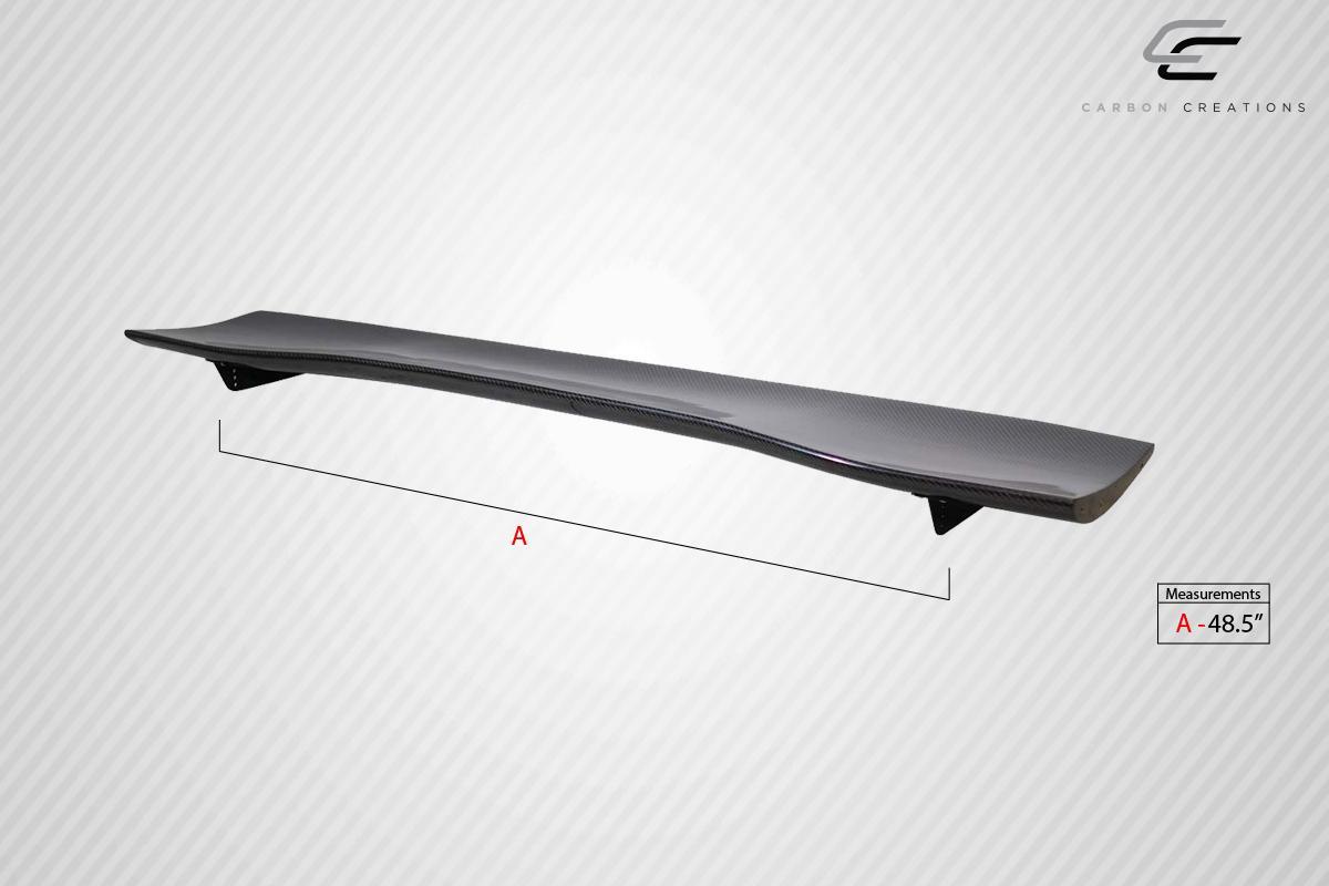 Universal 62" Carbon Creations DriTech VRX V1 Tall Wing Complete Kit - 9 Piece - Image 5