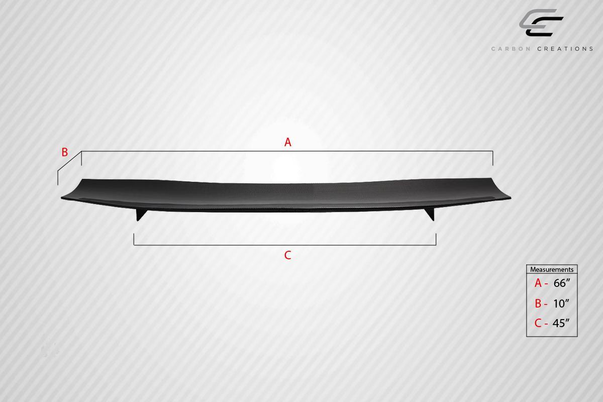 Universal 66" Carbon Creations DriTech VRX V2 Short Wing Complete Kit - 9 Piece - Image 5