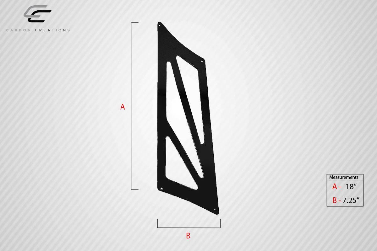 Universal 66" Carbon Creations DriTech VRX V1 Tall Wing Complete Kit - 9 Piece - Image 6
