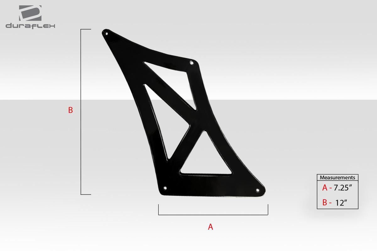 Universal 70" Duraflex VRX V1 Short Wing Complete Kit - 9 Piece - Image 5