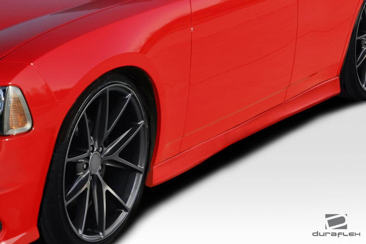 2006-2010 Dodge Charger Duraflex Hellcat Look Side Skirts - Image 2