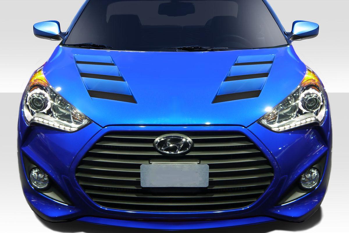 2012-2017 Hyundai Veloster Duraflex AM-S Hood - Image 1