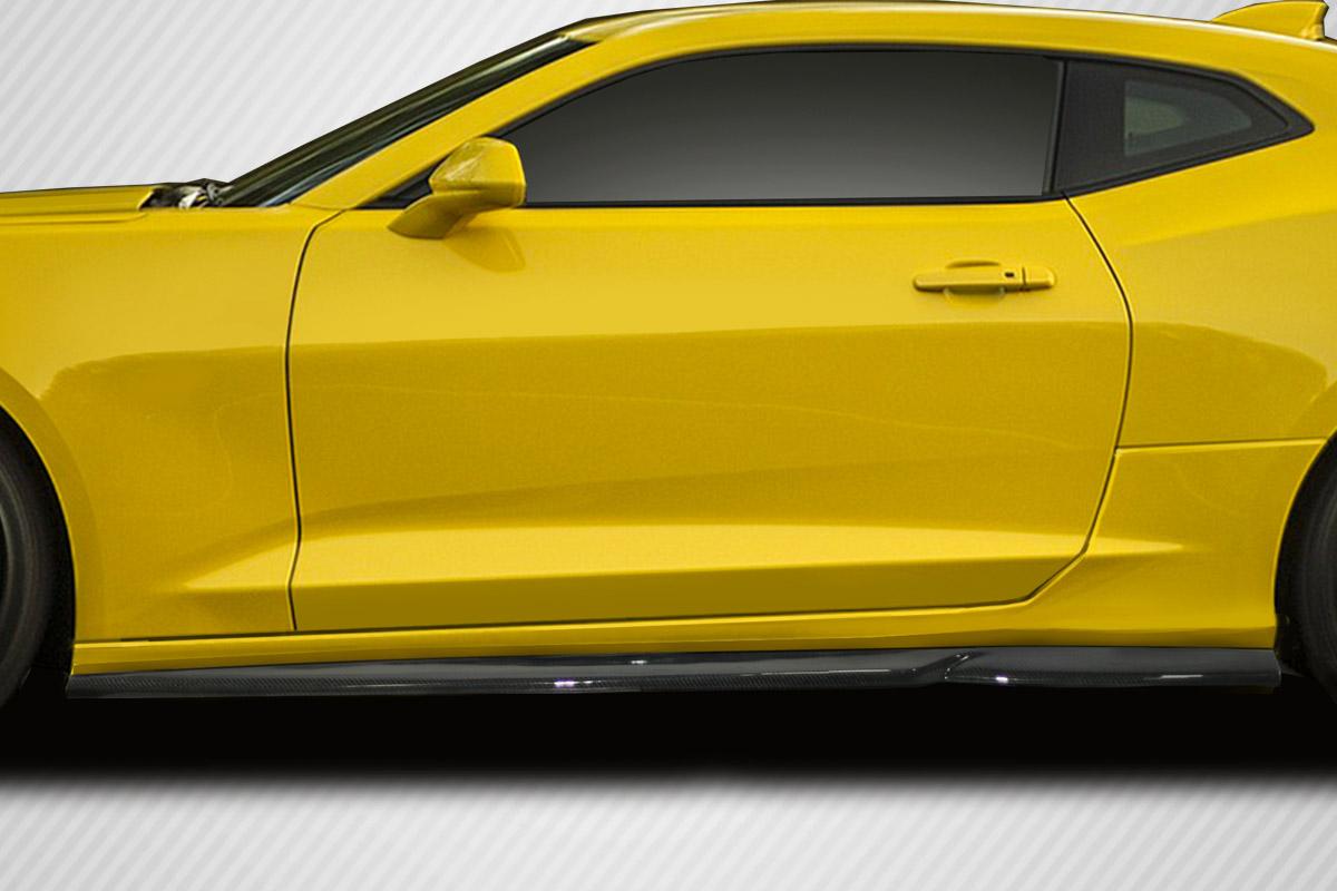 2016-2023 Chevrolet Camaro Carbon Creations Arsenal Carbon Fiber Side Skirts - Image 1