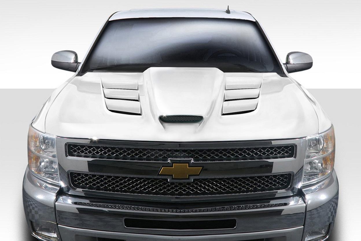 2007-2013 Chevrolet Silverado Duraflex Viper Look Hood - Image 1
