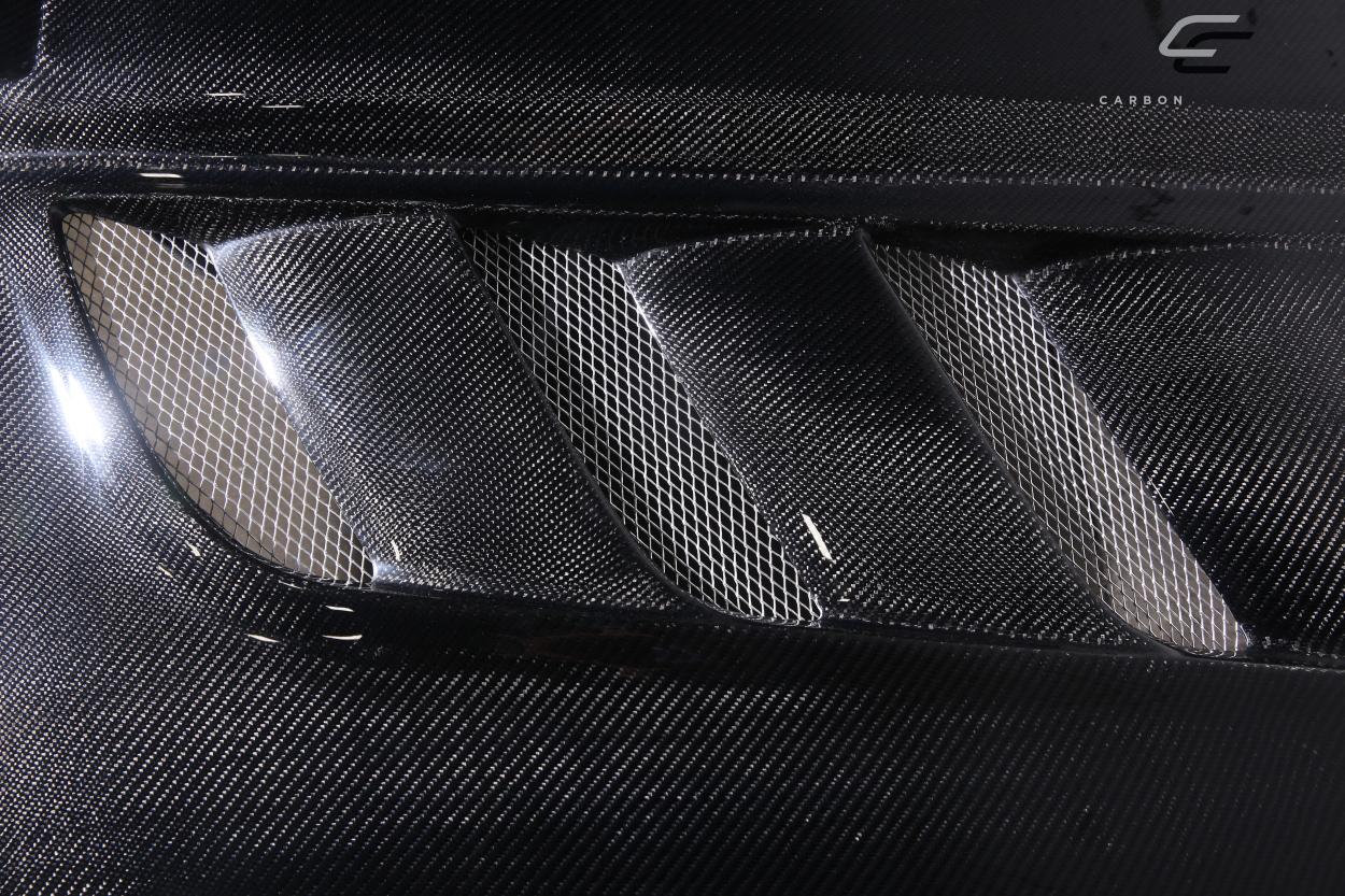 2007-2013 Chevrolet Silverado Carbon Creations Viper Look Carbon Fiber Hood - Image 6