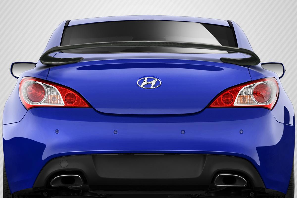 2010-2016 Hyundai Genesis Carbon Creations SQX Carbon Fiber Rear Wing - Image 1