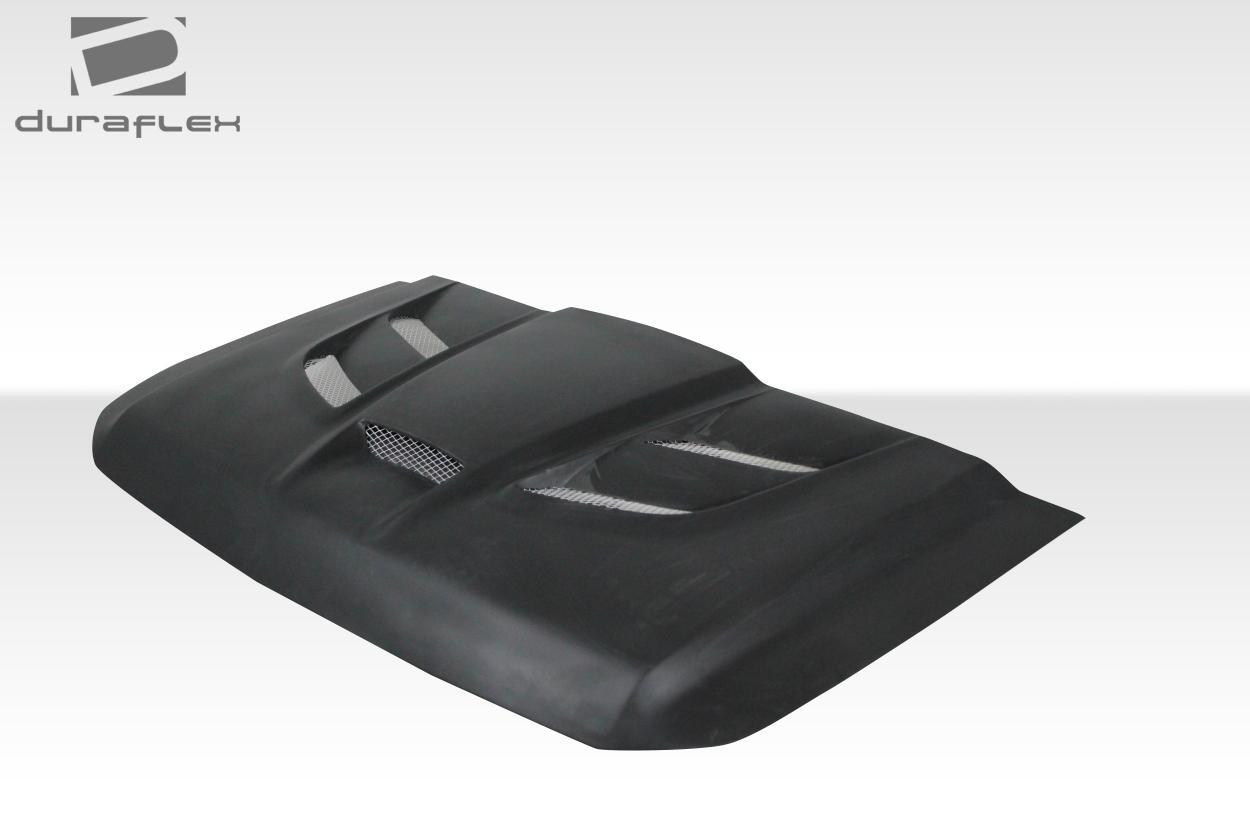2004-2015 Nissan Titan Duraflex Viper Look Hood - Image 4
