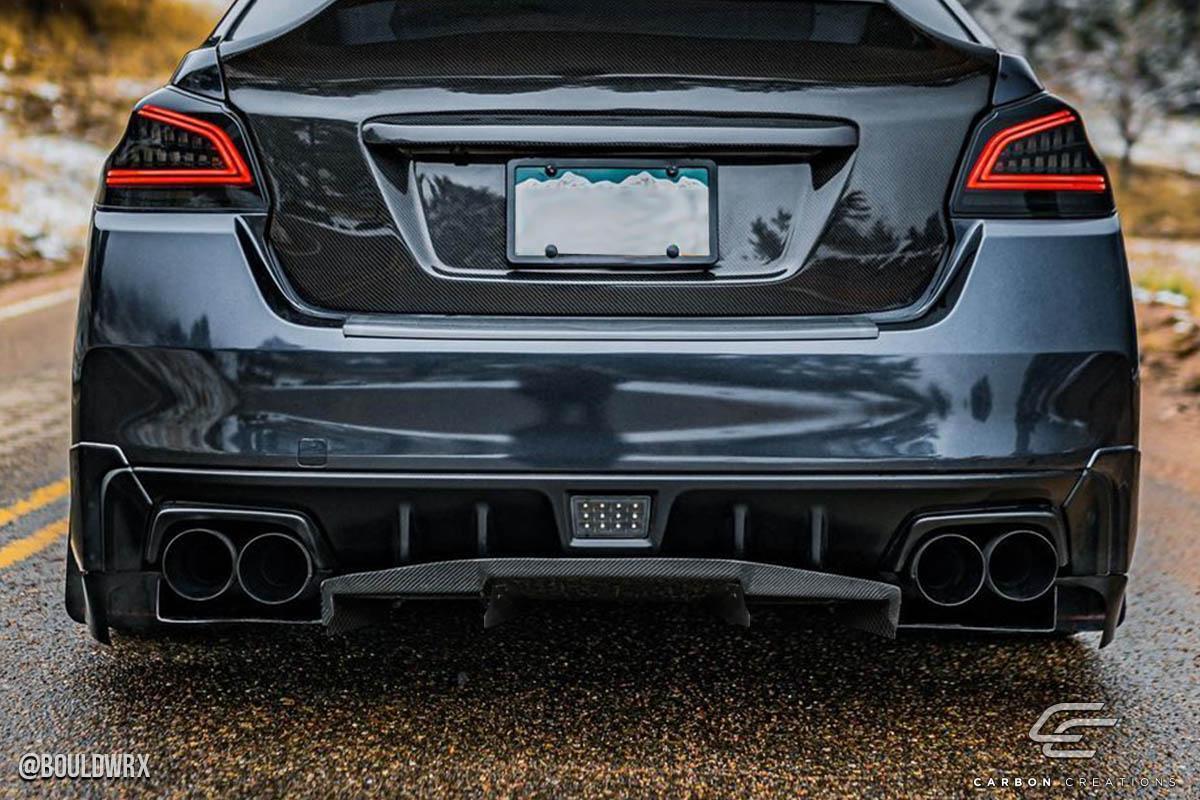 2015-2021 Subaru WRX Carbon Creations VRS Carbon Fiber Rear Lip - Image 2
