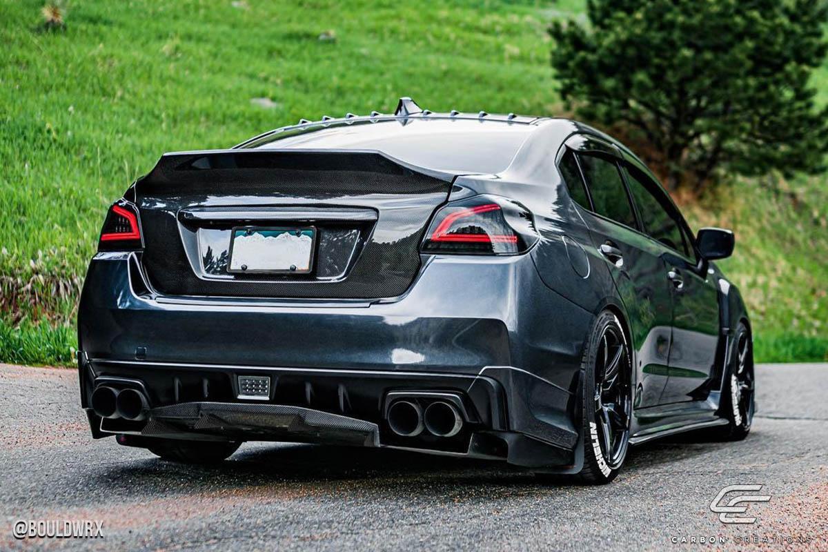 2015-2021 Subaru WRX Carbon Creations VRS Carbon Fiber Rear Lip - Image 3