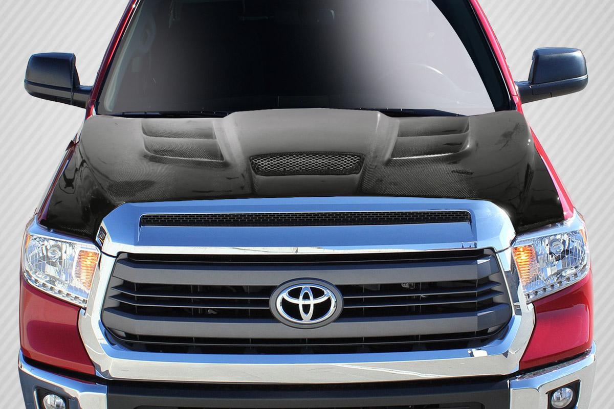2014-2021 Toyota Tundra Carbon Creations Look Carbon Fiber Hood - Image 1