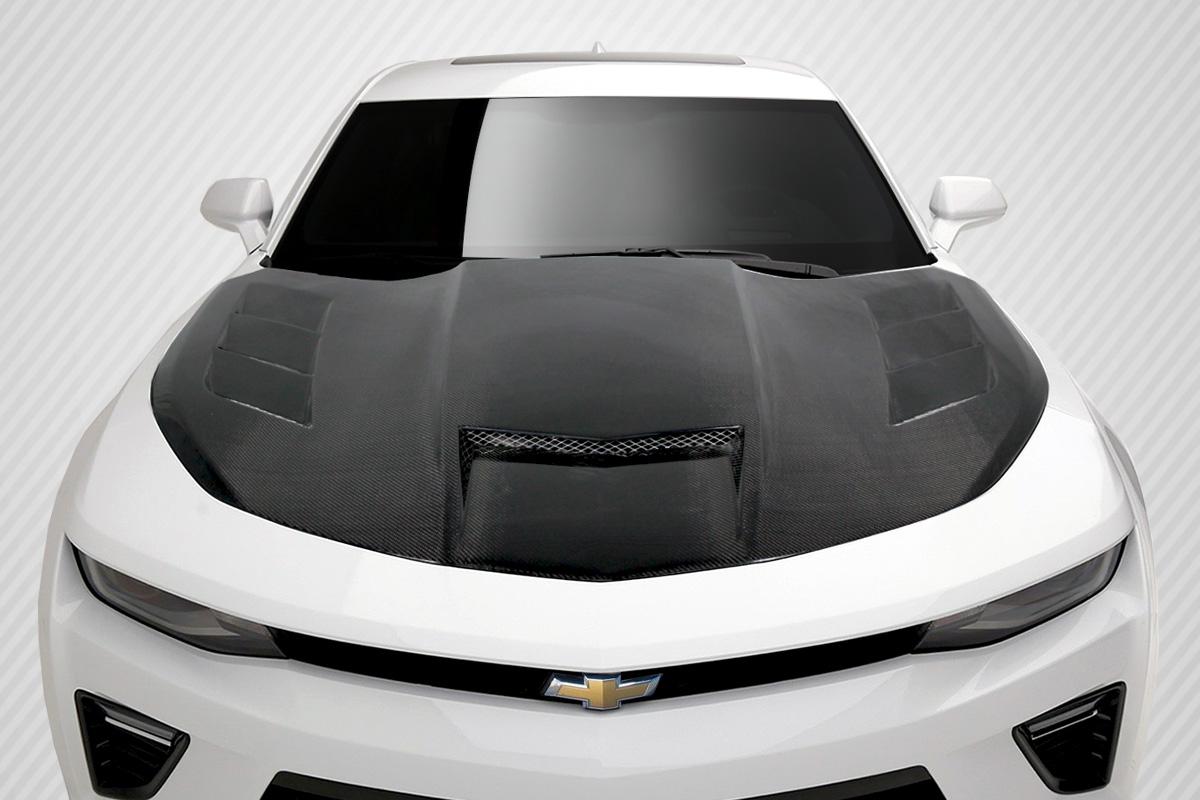 2016-2024 Chevrolet Camaro Carbon Creations TS-1 Carbon Fiber Hood - Image 1