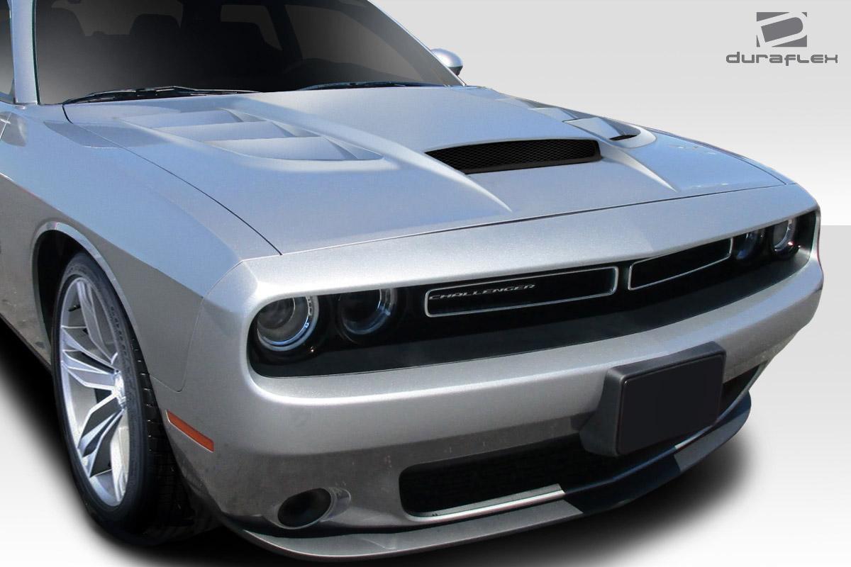 2008-2023 Dodge Challenger Duraflex Viper Look Hood - Image 2