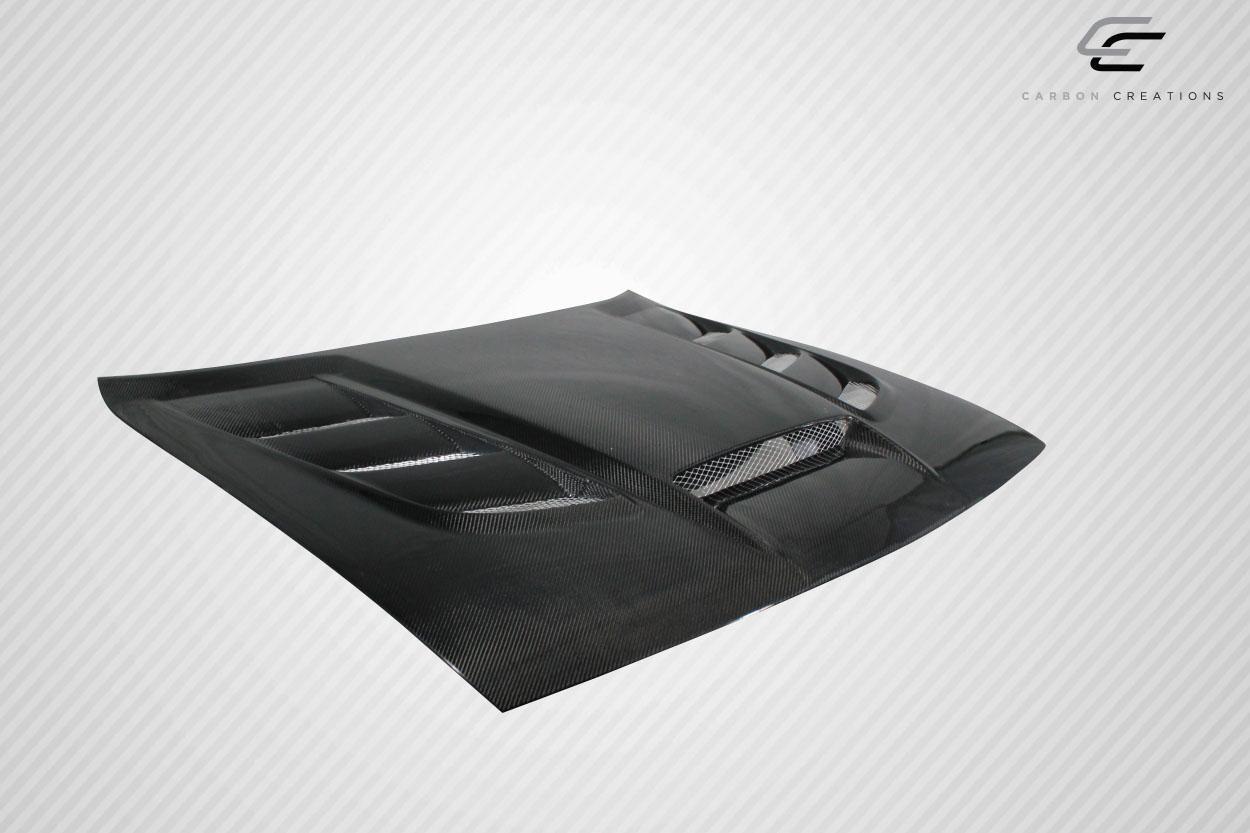 2008-2023 Dodge Challenger Carbon Creations Viper Look Carbon Fiber Hood - Image 8