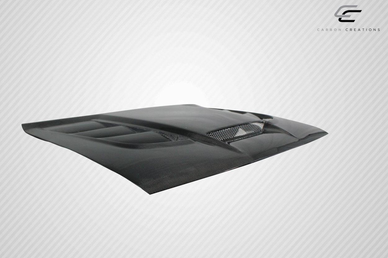 2008-2023 Dodge Challenger Carbon Creations Viper Look Carbon Fiber Hood - Image 9