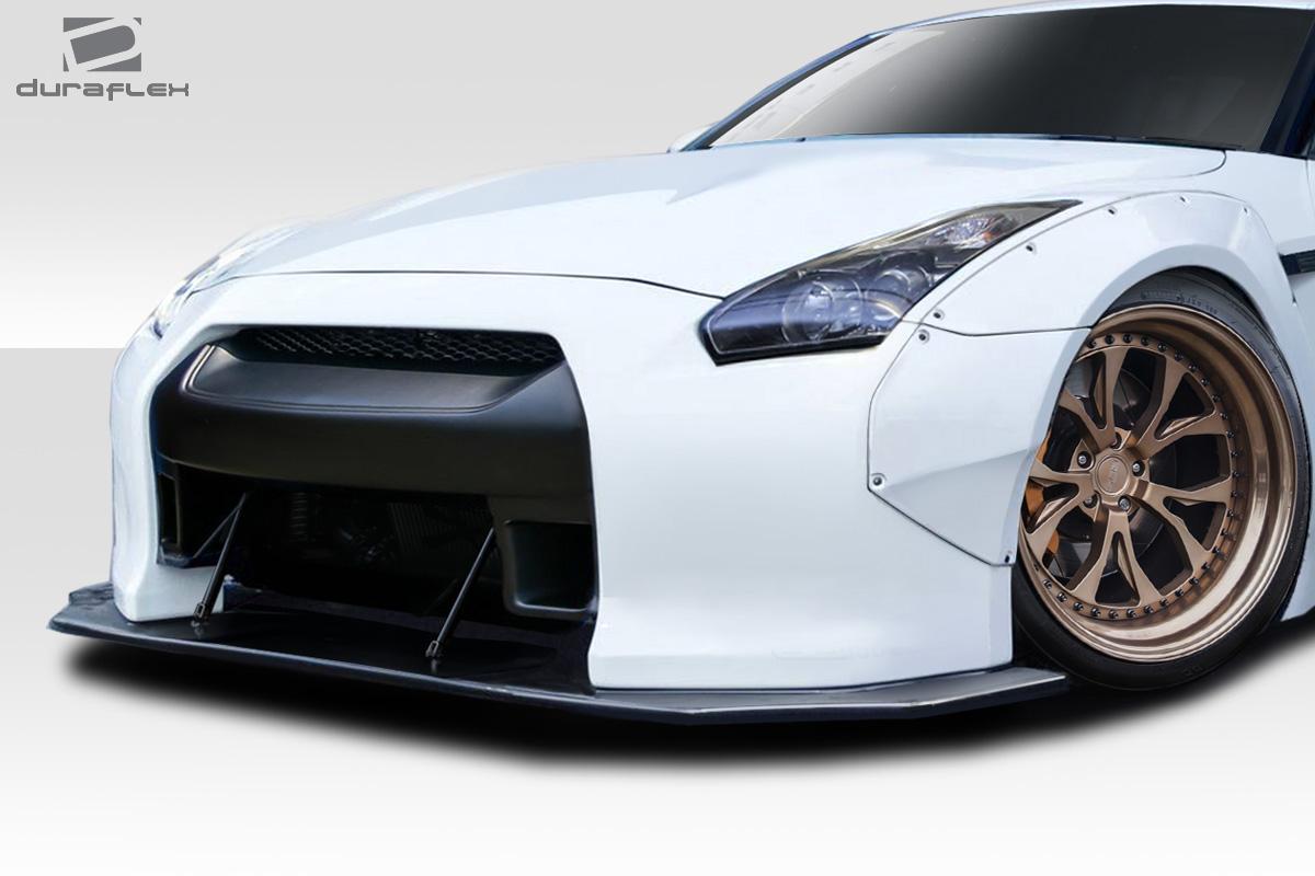 2009-2016 Nissan GTR Duraflex LBW Front Lip - Image 2