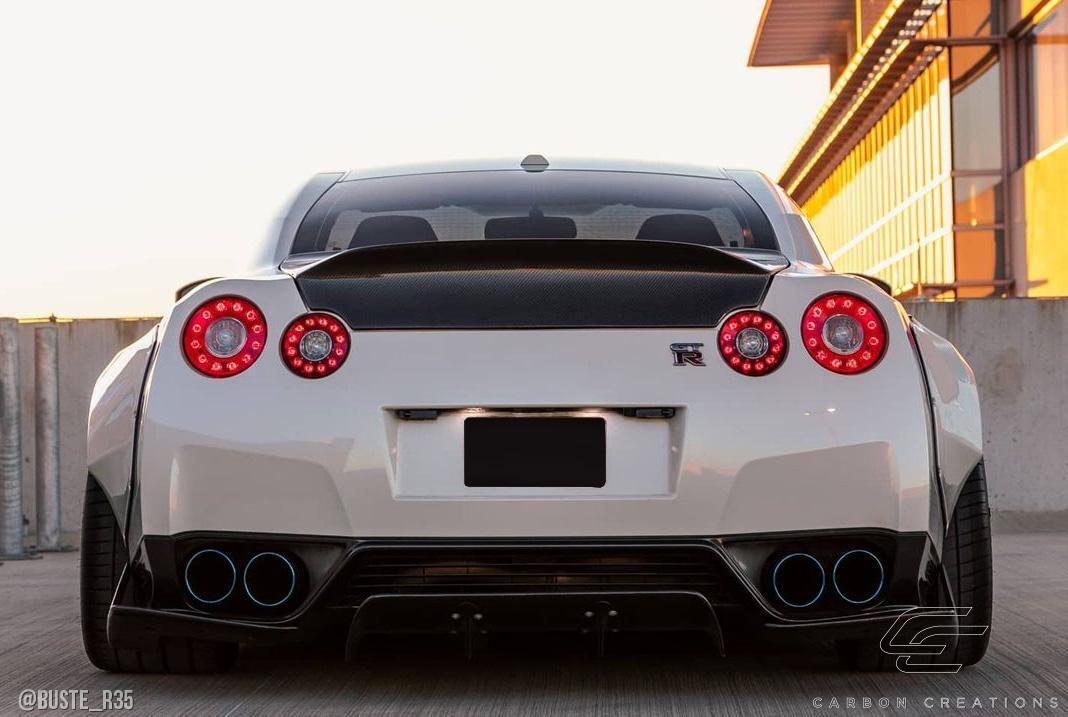 2009-2016 Nissan GTR Carbon Creations LBW Carbon Fiber Rear Lip - Image 2