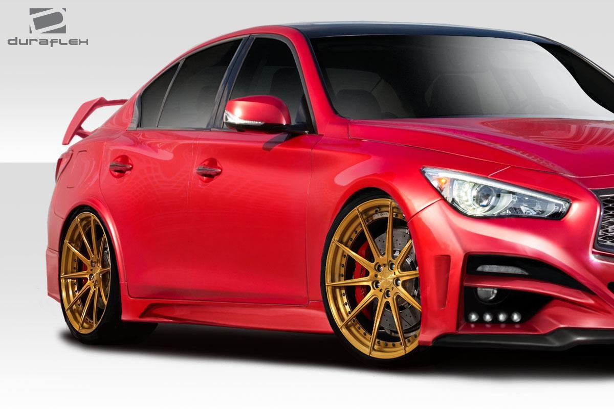 2014-2023 Infiniti Q50 Duraflex Impulse Side Skirts - Image 2