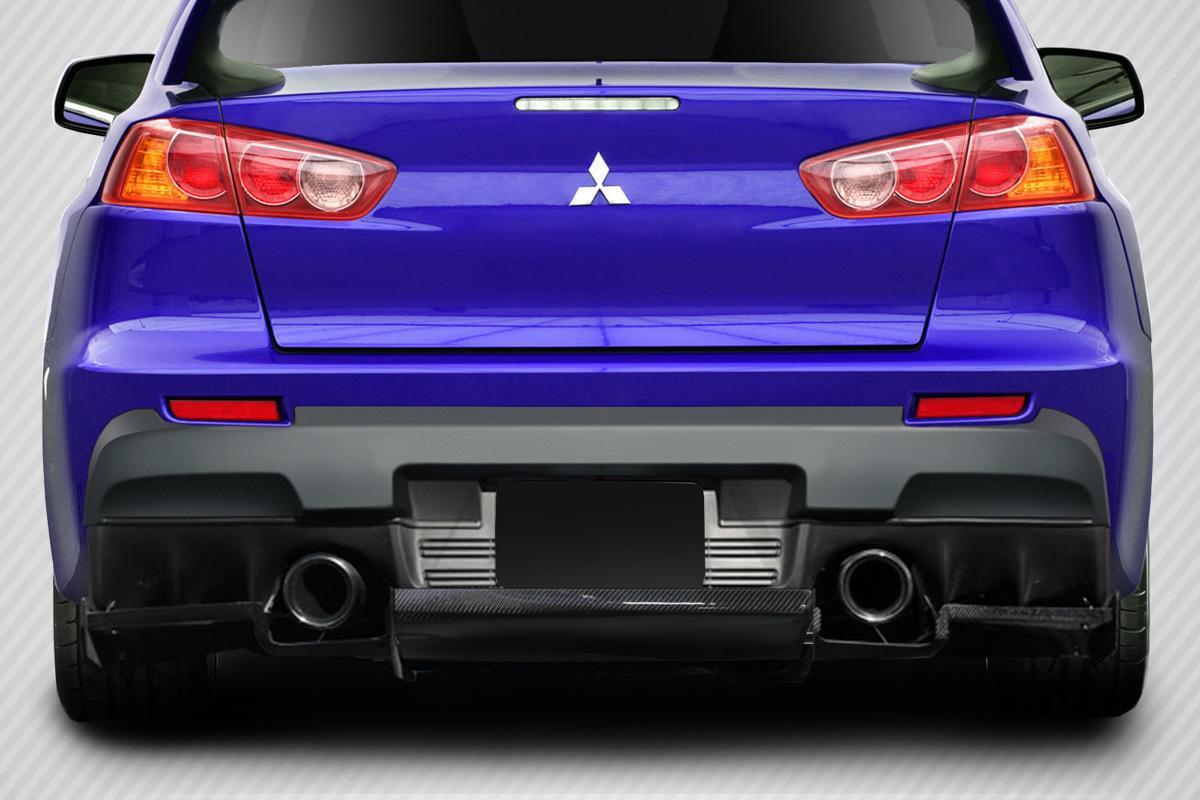 2008-2015 Mitsubishi Evolution Carbon Creations VR-S Carbon Fiber Rear Lip - Image 1