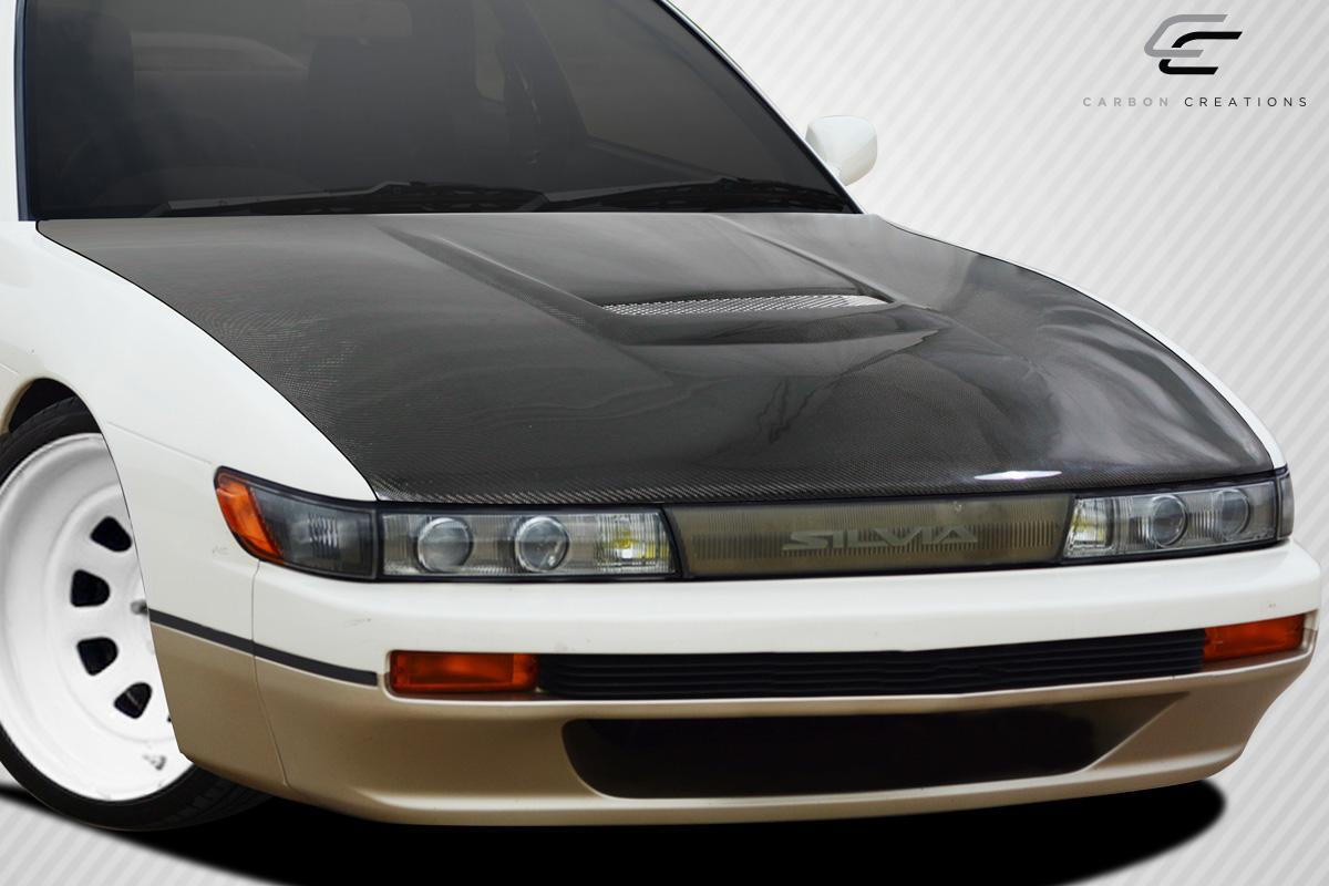1989-1994 Nissan S13 Silvia Carbon Creations M-1 Carbon Fiber Hood - Image 2