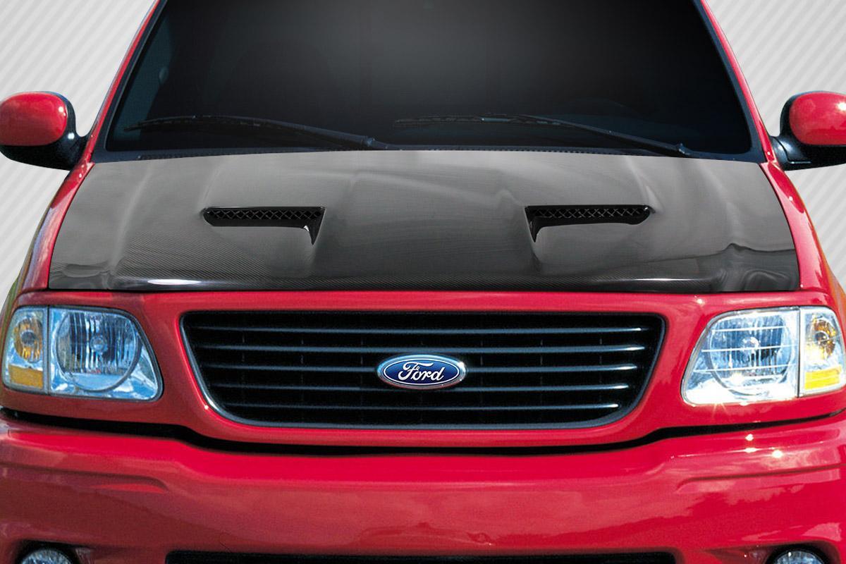 1997-2003 Ford F150 Carbon Creations CVX Version 3 Carbon Fiber Hood - Image 1